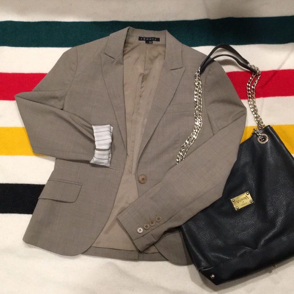 THEORY Blazer | Tan Beige